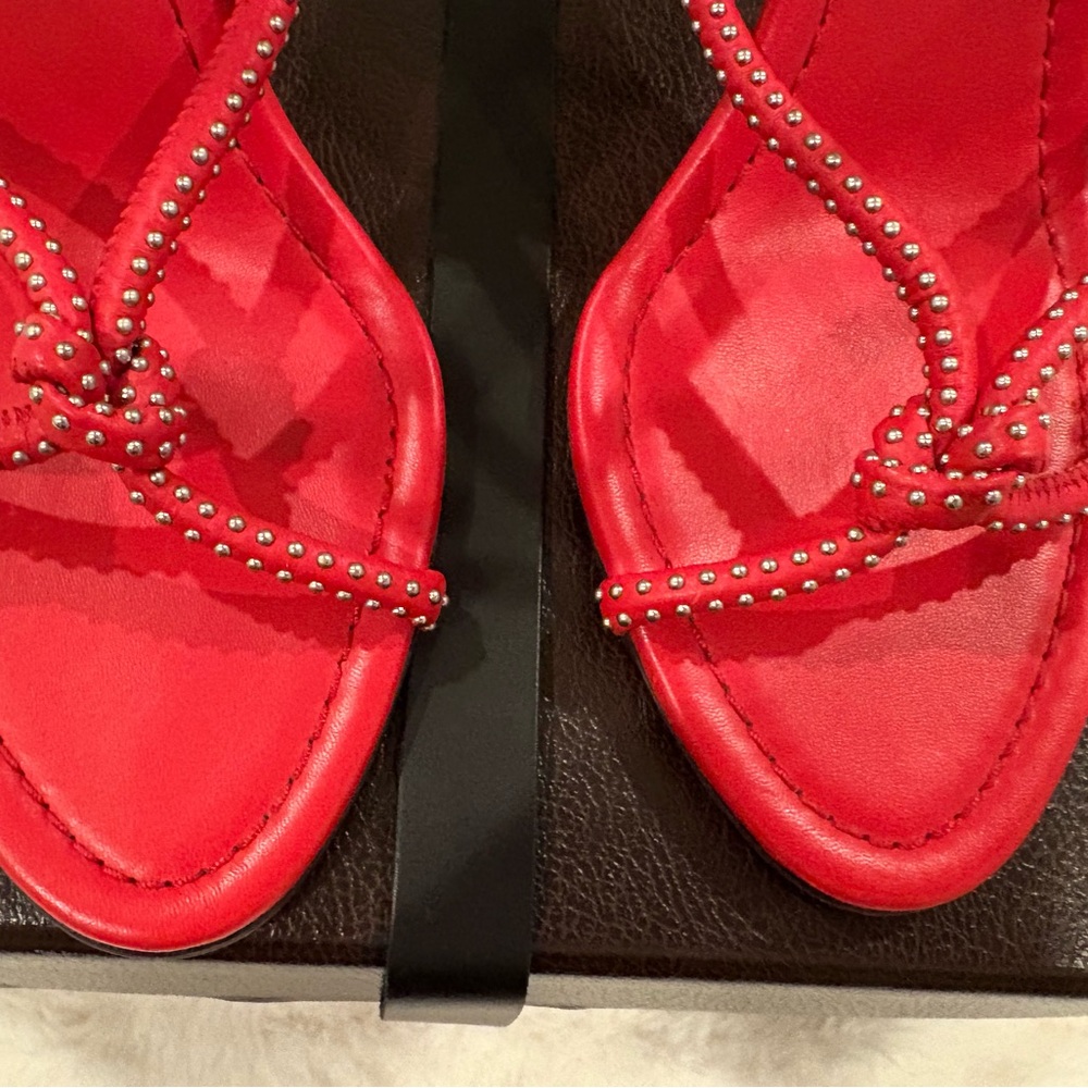 Alaïa Red Strappy Heels Size 40 - Picture 4 of 8